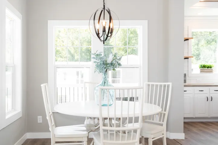 The 3434 CAROLINA "SOUTHERN BELLE" Dining Room. This Modular Home features 3 bedrooms and 2 baths.