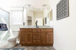 The MORRO BAY 20563-A Master Bathroom. This Manufactured Mobile Home features 3 bedrooms and 2 baths.