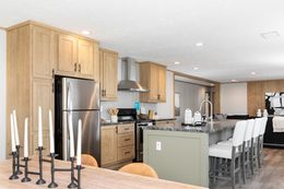 The SAFARI Kitchen. This Manufactured Mobile Home features 3 bedrooms and 2 baths.