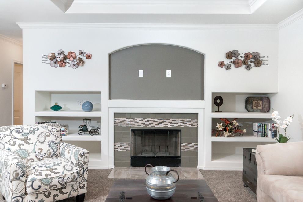 The K3060A Living Room. This Manufactured Mobile Home features 3 bedrooms and 2 baths.