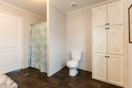 The FRONTIER Master Bathroom. This Manufactured Mobile Home features 2 bedrooms and 2 baths.