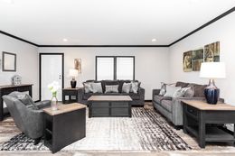 The BOUJEE Living Room. This Manufactured Mobile Home features 3 bedrooms and 2 baths.