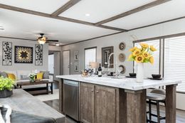 The PLATINUM ANNIVERSARY Kitchen. This Manufactured Mobile Home features 3 bedrooms and 2 baths.