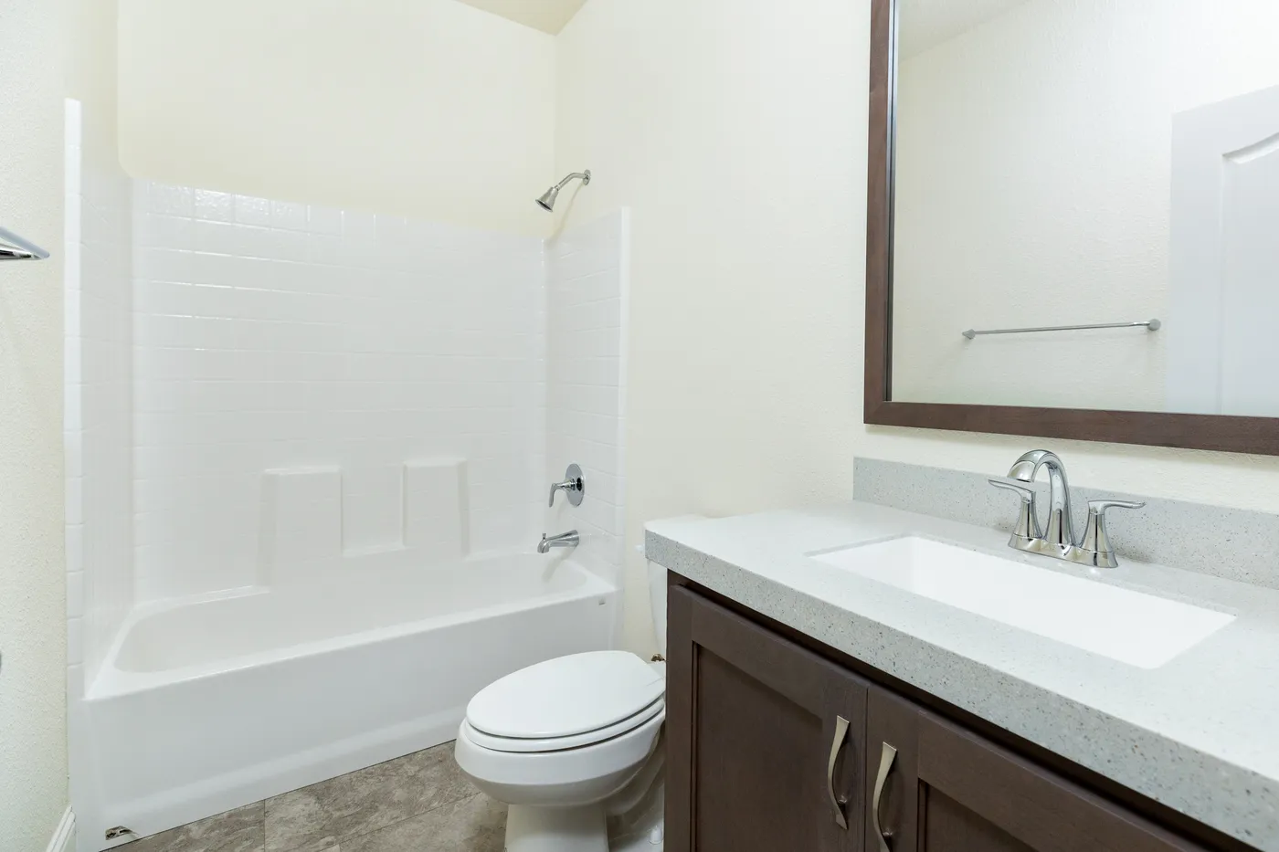 The CORONADO 2456A Guest Bathroom. This Manufactured Mobile Home features 3 bedrooms and 2 baths.