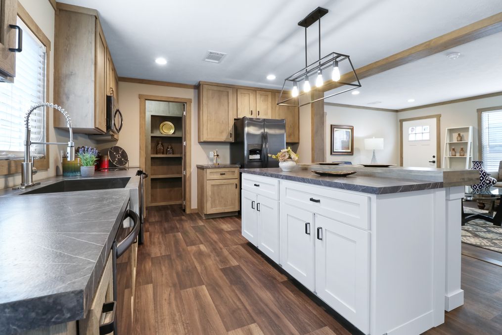 The AMELIA Kitchen. This Manufactured Mobile Home features 4 bedrooms and 2 baths.
