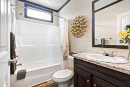 The ANNIVERSARY 3.0 Guest Bathroom. This Manufactured Mobile Home features 3 bedrooms and 2 baths.