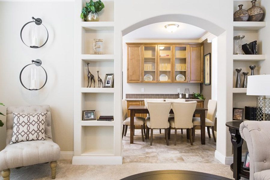 The K1676H Dining Area. This Manufactured Mobile Home features 3 bedrooms and 2 baths.