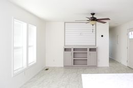 The CYAN Living Room. This Manufactured Mobile Home features 2 bedrooms and 2 baths.