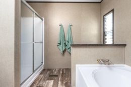 The CHALLENGER 16763B Master Bathroom. This Manufactured Mobile Home features 3 bedrooms and 2 baths.