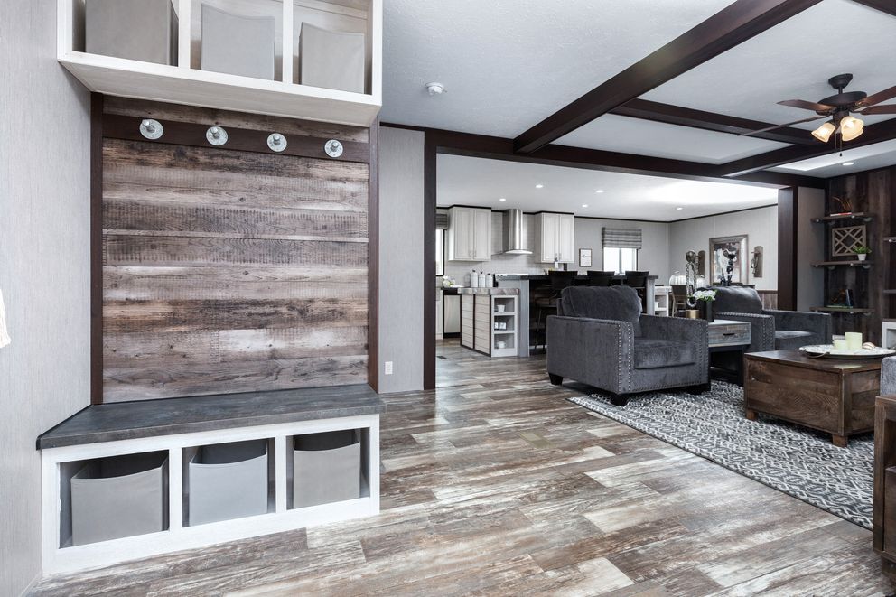 The SIG28663A Living Room. This Manufactured Mobile Home features 3 bedrooms and 2 baths.