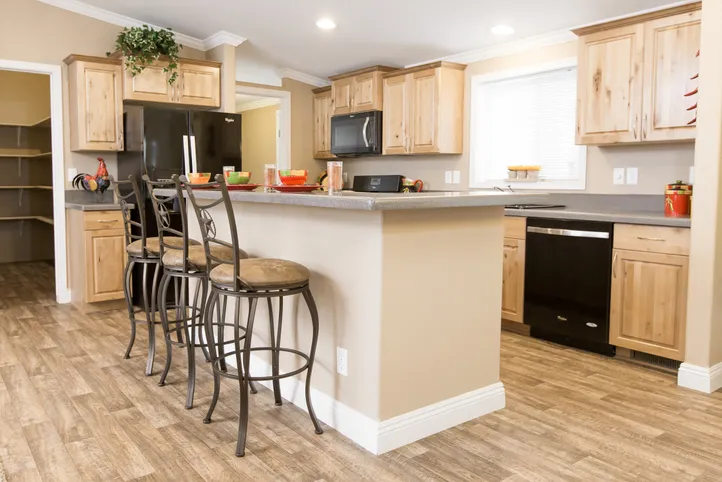 The K2776A Kitchen. This Manufactured Mobile Home features 4 bedrooms and 2 baths.