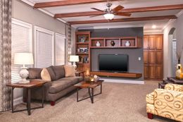 The 3539 JAMESTOWN Living Room. This Modular Home features 3 bedrooms and 2 baths.