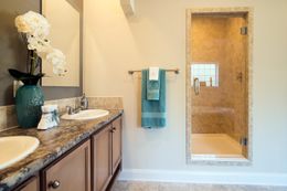 The 3545 JAMESTOWN Guest Bathroom. This Modular Home features 3 bedrooms and 2 baths.