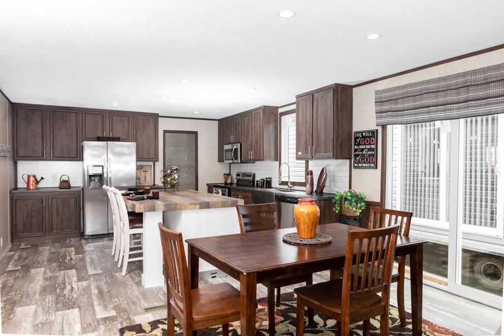 The THE RIVERWAY Kitchen. This Manufactured Mobile Home features 4 bedrooms and 2 baths.
