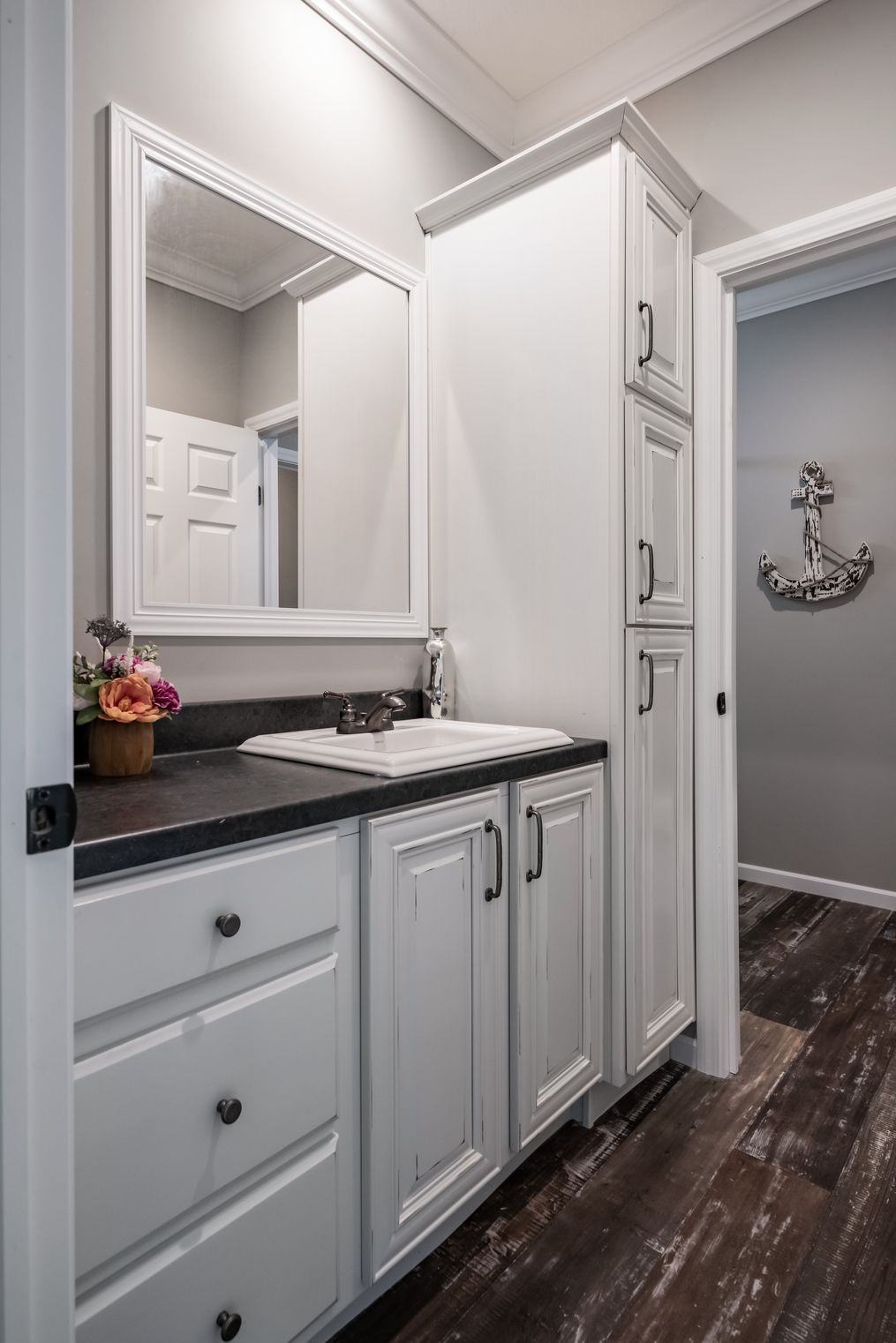The THE TEAGAN Master Bathroom. This Manufactured Mobile Home features 4 bedrooms and 3 baths.