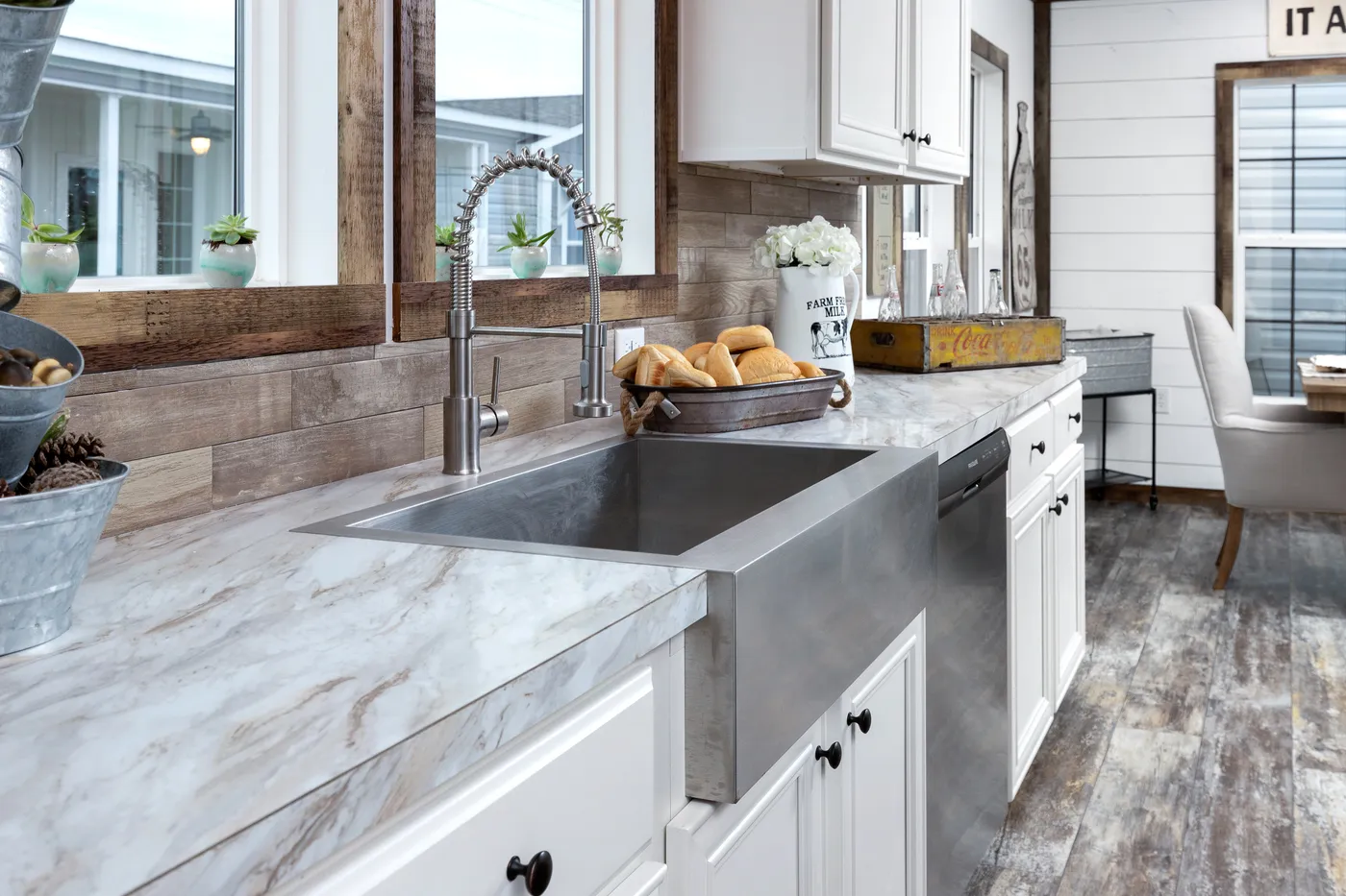The THE LIZA JANE Kitchen. This Manufactured Mobile Home features 3 bedrooms and 2 baths.