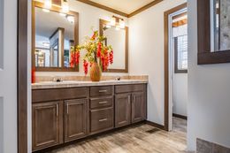 The THE TURNER Master Bathroom. This Manufactured Mobile Home features 3 bedrooms and 2 baths.