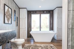 The THE HAMPTON BAY Primary Bathroom. This Manufactured Mobile Home features 3 bedrooms and 2 baths.