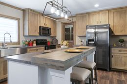 The AMELIA Kitchen. This Manufactured Mobile Home features 4 bedrooms and 2 baths.