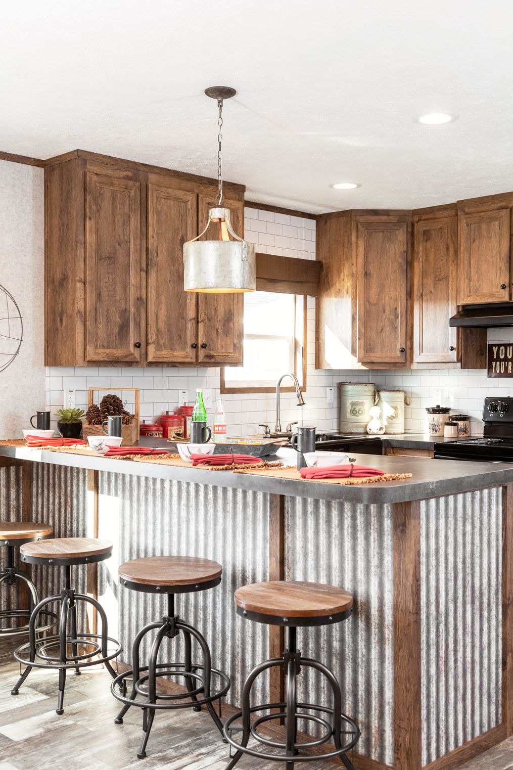 The THE SILO Kitchen. This Manufactured Mobile Home features 2 bedrooms and 1 bath.
