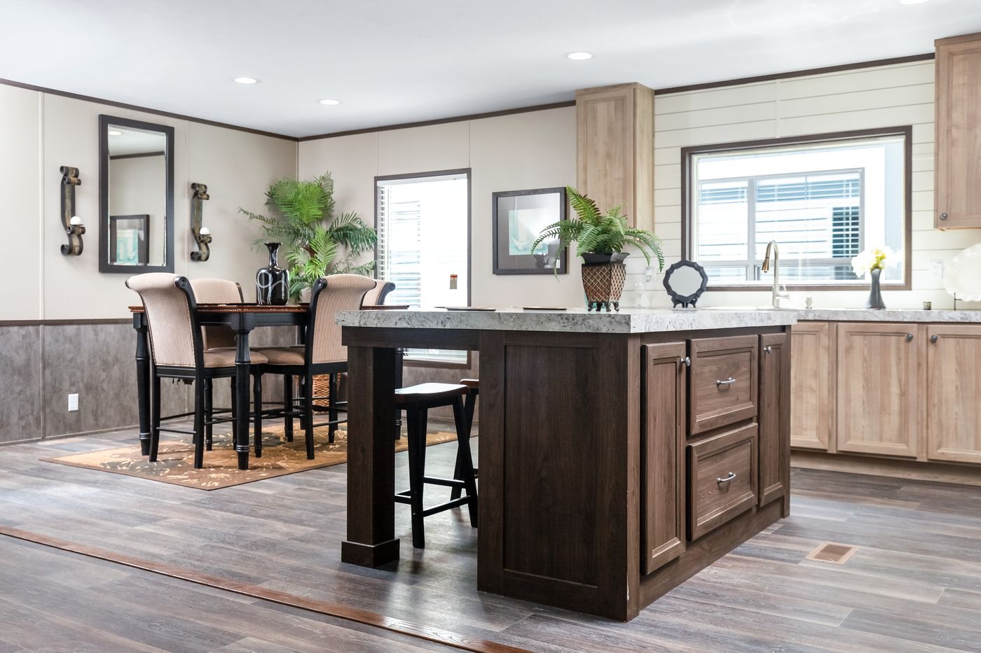 The PT 78 Kitchen. This Manufactured Mobile Home features 3 bedrooms and 2 baths.