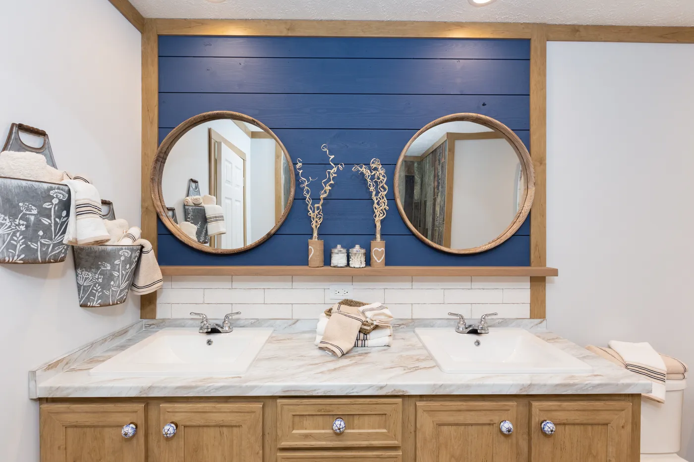 The THE KIMMEL Primary Bathroom. This Manufactured Mobile Home features 3 bedrooms and 2 baths.