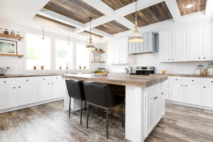 The THE LULABELLE Kitchen. This Manufactured Mobile Home features 4 bedrooms and 3 baths.