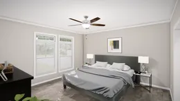 The THE RIVIERA Master Bedroom. This Manufactured Mobile Home features 4 bedrooms and 2 baths.