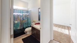 The SUM3068A Guest Bathroom. This Manufactured Mobile Home features 3 bedrooms and 2 baths.