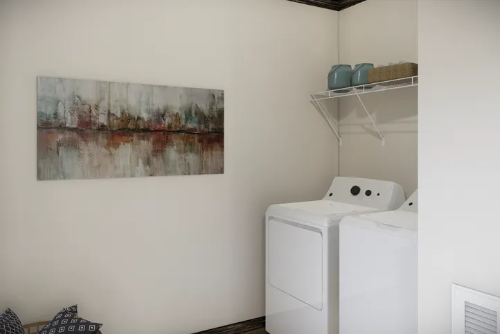 The THE ANDERSON II Utility Room. This Manufactured Mobile Home features 3 bedrooms and 2 baths.