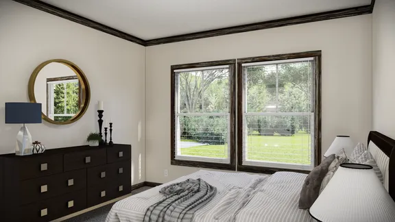 The THE ANDERSON II Bedroom. This Manufactured Mobile Home features 3 bedrooms and 2 baths.