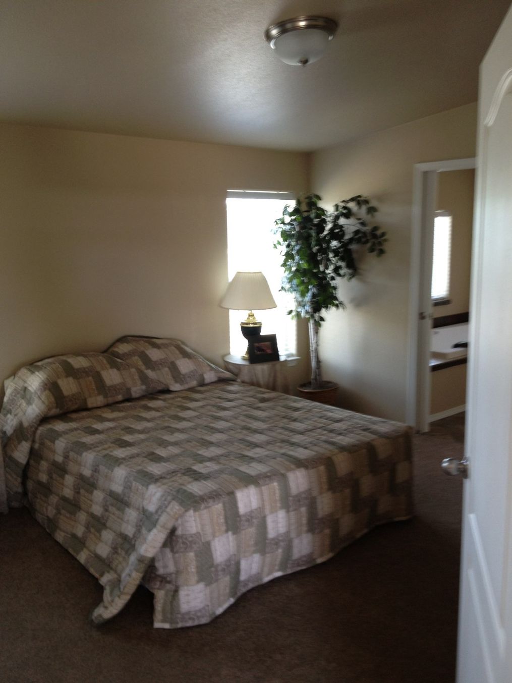 The 2848 MARLETTE SPECIAL Primary Bedroom. This Manufactured Mobile Home features 3 bedrooms and 2 baths.