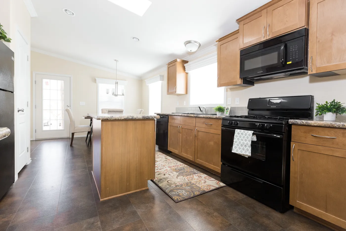 The K2750A Kitchen. This Manufactured Mobile Home features 3 bedrooms and 2 baths.