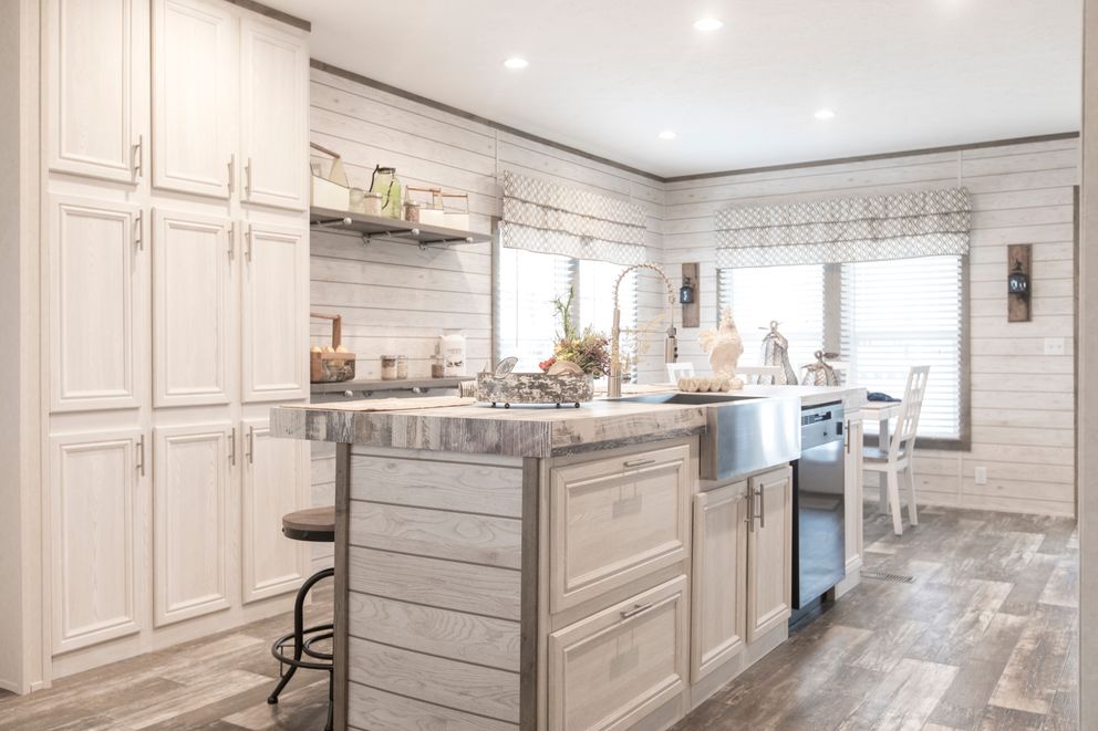 The THE SOUTHERN FARMHOUSE Kitchen. This Manufactured Mobile Home features 3 bedrooms and 2 baths.