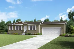 The LAKE DR 4428-MS006 SECT Floor Plan. This Manufactured Mobile Home features 3 bedrooms and 2 baths.