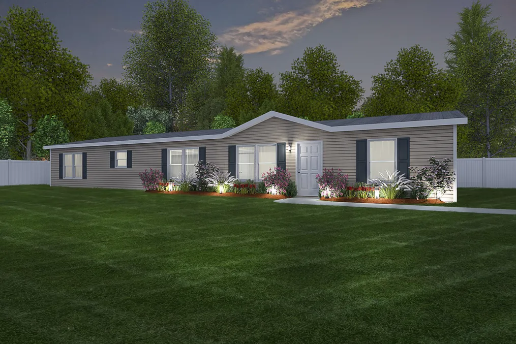 The 4707 ROCKETEER 7 7632 Exterior. This Manufactured Mobile Home features 4 bedrooms and 2 baths.