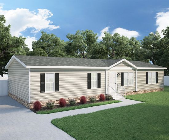 The ANSWER M375 Exterior. This Manufactured Mobile Home features 4 bedrooms and 2 baths.