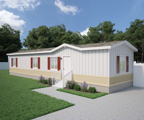 The FAIRPOINT 14562A Optional Heritage Exterior. This Manufactured Mobile Home features 2 bedrooms and 1 bath.