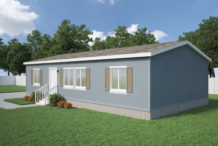 The FAIRPOINT 24463A Standard Exterior. This Manufactured Mobile Home features 3 bedrooms and 2 baths.