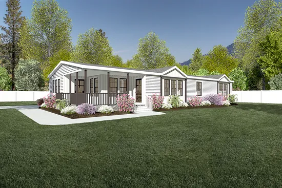 The THE LULAMAE Exterior. This Manufactured Mobile Home features 3 bedrooms and 2 baths.