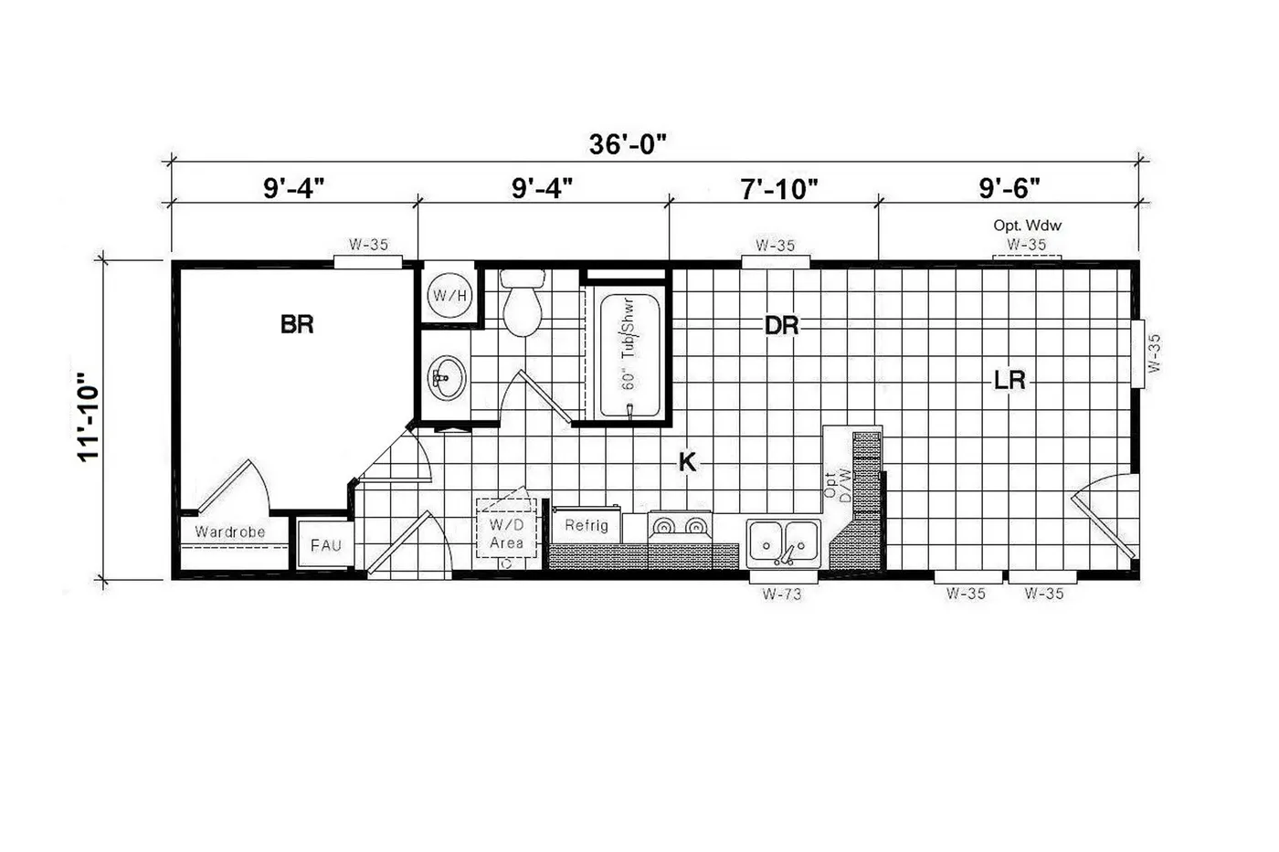 Tiny home in Pollock Pines floorplan image