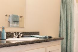 The 3549 JAMESTOWN Guest Bathroom. This Manufactured Mobile Home features 3 bedrooms and 2 baths.