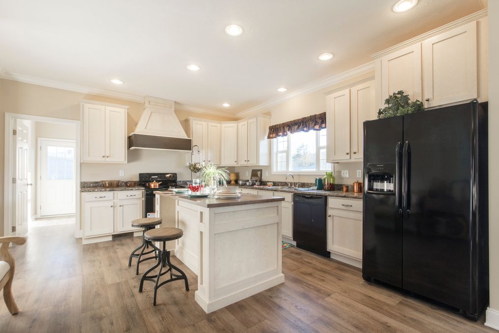 The 3549 JAMESTOWN Kitchen. This Manufactured Mobile Home features 3 bedrooms and 2 baths.