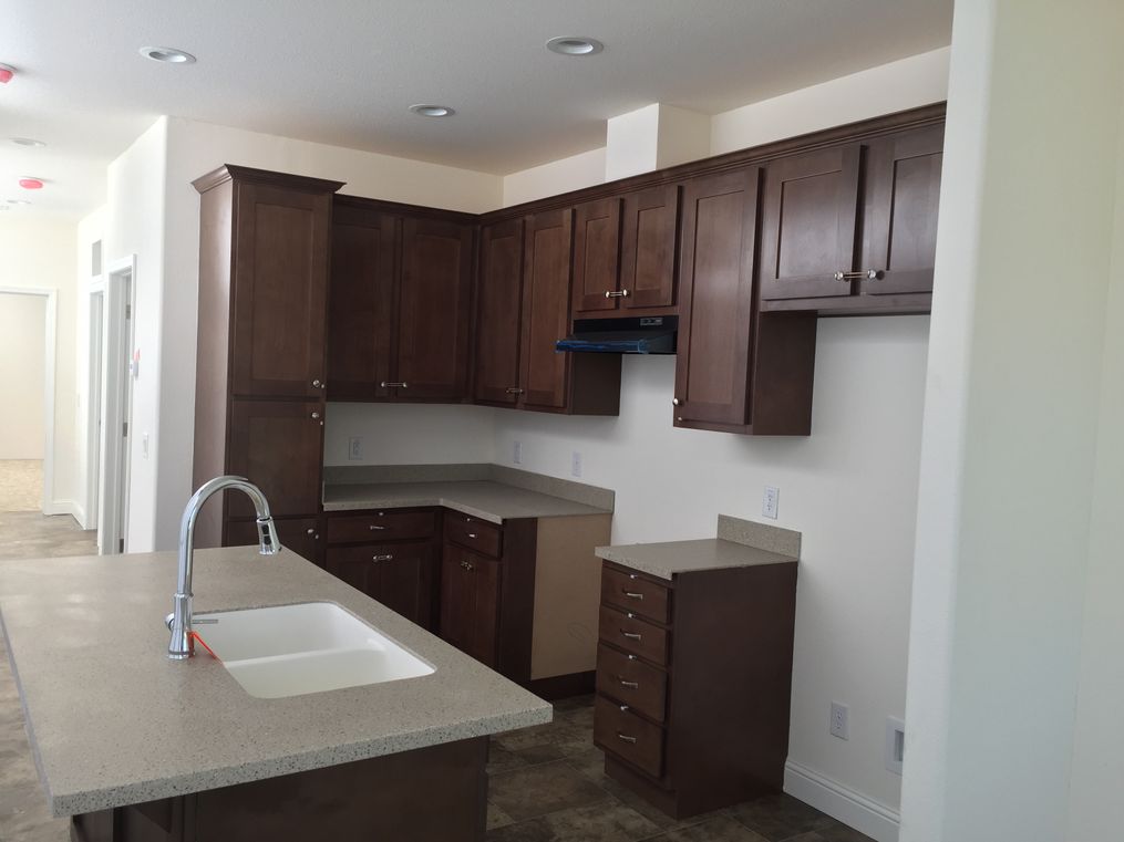 The FAIRPOINT 20523B Kitchen. This Manufactured Mobile Home features 3 bedrooms and 2 baths.