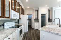 The ING681F EUCALYPTUS   (FULL) GW Kitchen. This Manufactured Mobile Home features 3 bedrooms and 2 baths.