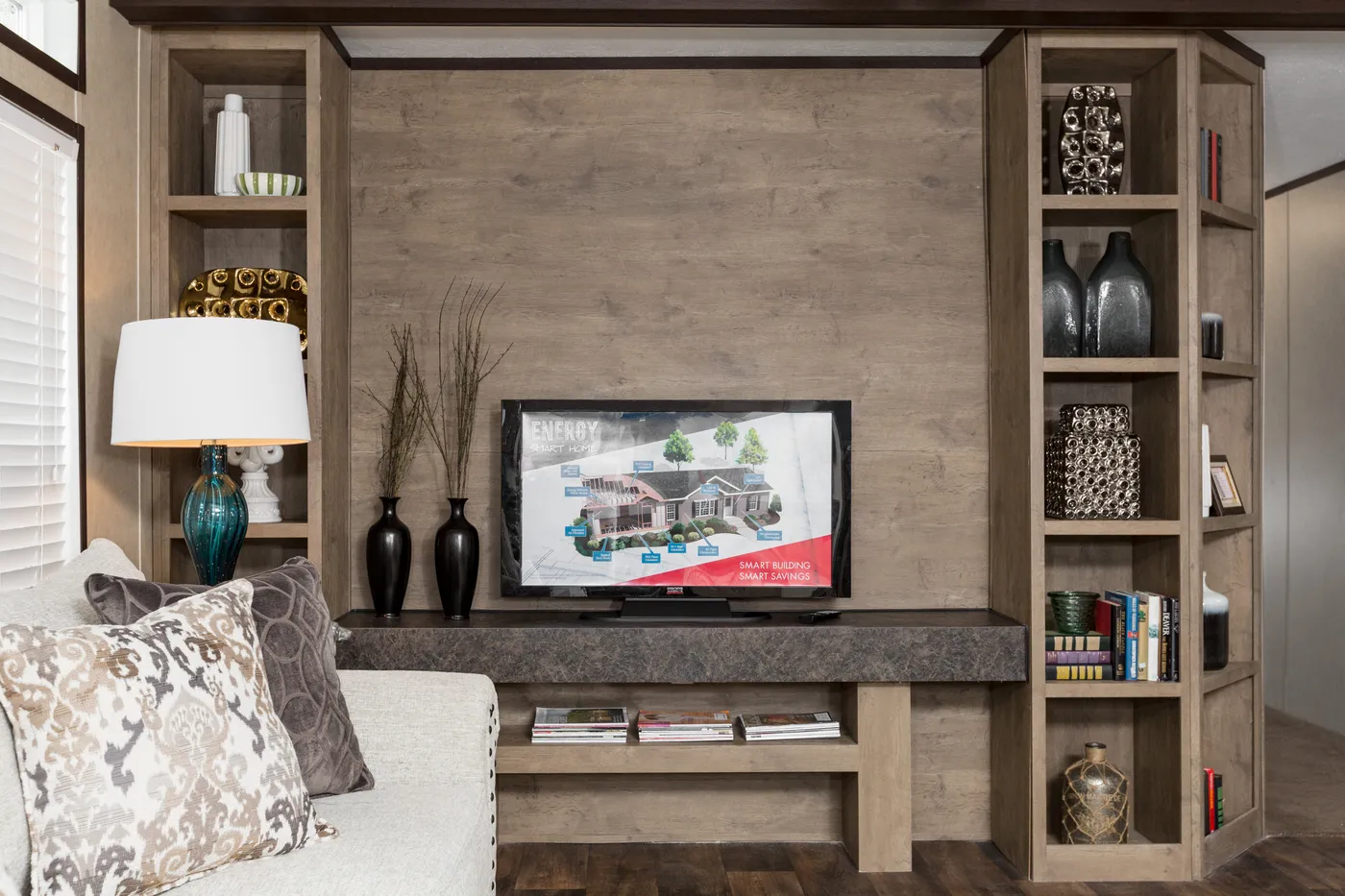 The THE ANNIVERSARY ANN16864A Living Room. This Manufactured Mobile Home features 4 bedrooms and 2 baths.