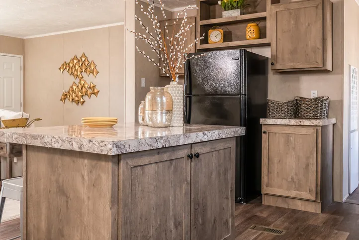 The THE EAGLE 52 Kitchen. This Manufactured Mobile Home features 3 bedrooms and 2 baths.