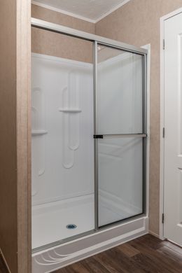The THE EAGLE 52 Primary Bathroom. This Manufactured Mobile Home features 3 bedrooms and 2 baths.