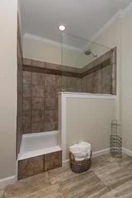 The THE KENNESAW Master Bathroom. This Manufactured Mobile Home features 4 bedrooms and 2 baths.