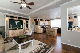 The THE SPRUCE Living Room. This Manufactured Mobile Home features 3 bedrooms and 2 baths.
